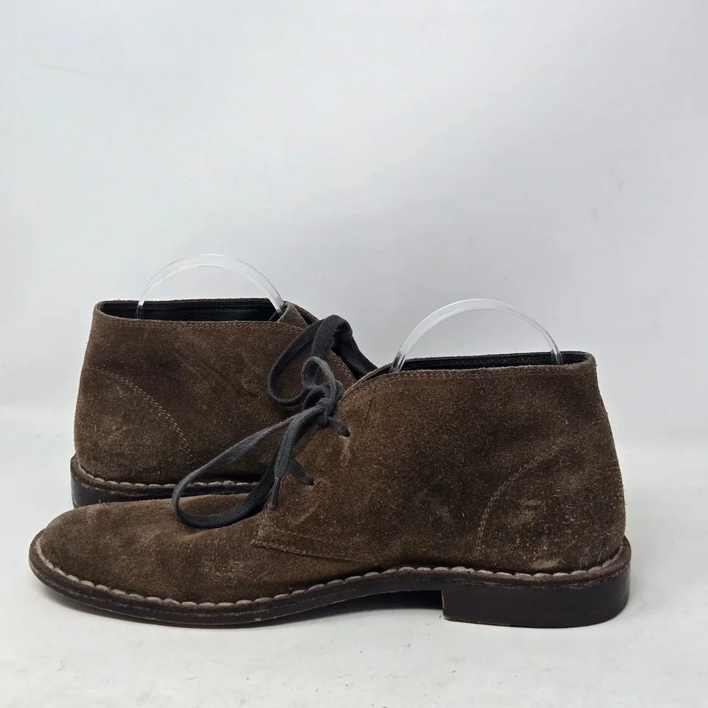 Aston Grey Collection Mens Brown Suede Chukka Desert Boots Size 8.5